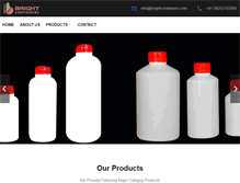 Tablet Screenshot of brightcontainers.com